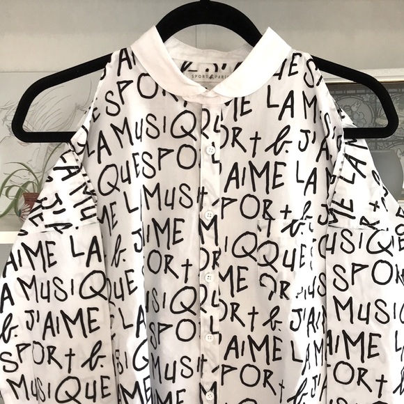 SPORT B. BY AGNES B. Open Shoulder Shirt - Picture 4 of 14